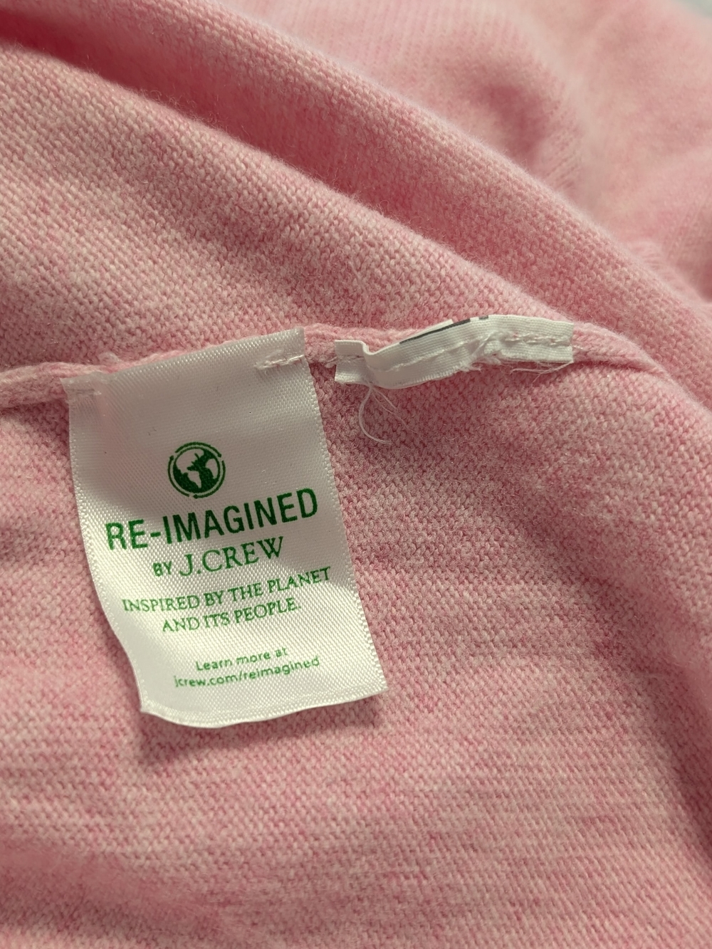 J.Crew Teddie Sweater Medium Pink Heather Crewneck Long Sleeves Soft Preppy Knit - Picture 9 of 9
